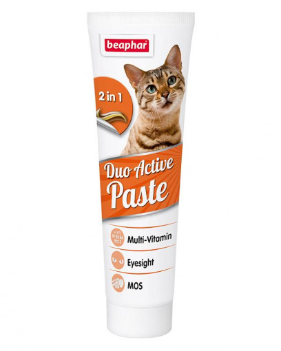 Beaphar Duo Active Mультивитаминная паста для кошек, 100 г