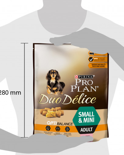 Pro Plan Duo Delice сухой корм для взрослых собак мелких и карликовых пород, с высоким содержанием лосося