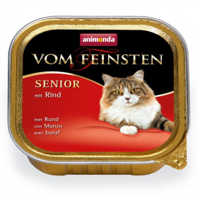 ANIMONDA VOM FEINSTEN консервы для кошек старше 7 лет с говядиной 100 гр.