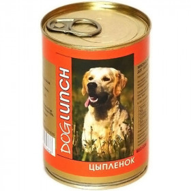 Dog Lunch консервированный корм для собак с цыпленком в желе