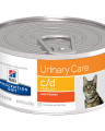 Hill's Prescription Diet C/D Multicare Urinary Care влажный корм для кошек, профилактика МКБ, с курицей, 156г