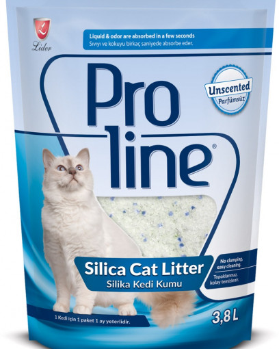 Proline силикагелевый наполнитель для кошачьего туалета, без запаха 3.8 л