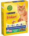 Purina Friskies, Сухой корм Friskies для взрослых стерилизованных кошек, с кроликом и полезными овощами, Коробка