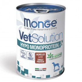 Monge VetSolution Dog Hypo Monoprotein Lamb влажная диета для собак Гипо монопротеин с ягненком 400 г