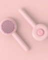 PerseiLine Пуходерка DONAT с кнопкой очистки 19,5х8,5 см Розовый