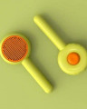 PerseiLine Пуходерка DONAT с кнопкой очистки 19,5х8,5 см Фисташковый