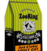 ZooRing Adult Cat сухой корм для кошек Утка и индейка 1,5 кг