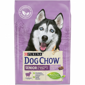 Dog Chow Корм сухой для собак старше 9 лет с ягненком