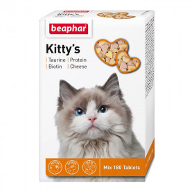 Beaphar Kitty's+Taurine+Biotin Витамины для кошек, 180 табл.