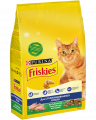 Purina Friskies, Сухой корм Friskies для взрослых стерилизованных кошек, с кроликом и полезными овощами, Пакет
