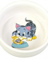 TRIXIE Миска керамическая для кошки "Кошка с миской", 300 мл