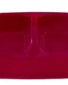 Миска FAVORITE пластиковая двойная нескользящая рубиновая, 450 мл