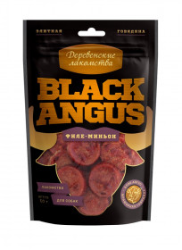 ДЕРЕВЕНСКИЕ ЛАКОМСТВА black angus филе-миньон из говядины для собак, 50г