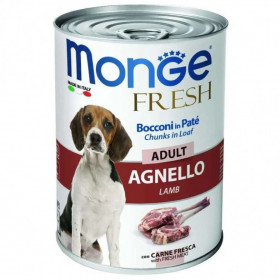 Monge Dog Fresh Chunks in Loaf консервы для собак мясной рулет из ягненка 400гр