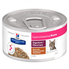 Hill's Prescription Diet Gastrointestinal Biome влажный корм для кошек, c курицей и овощами, 82г