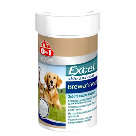 8in1 Excel Brewers Yeast Пивные дрожжи для кошек и собак, 140 табл.