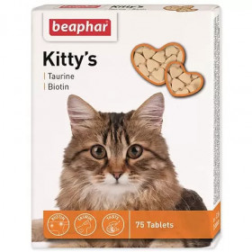 Beaphar Kitty's+Taurine+Biotin Витамины для кошек, 75 табл.