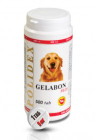 Polidex Кормовая добавка Гелабон плюс для собак, 500 табл.