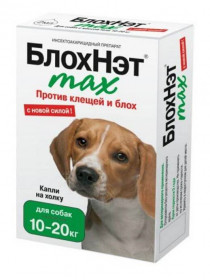 БлохНэт max капли инсектицидные для собак 10-20 кг