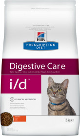 Hill's Prescription Diet I/D Digestive Care сухой корм для кошек при расстройствах пищеварения, с курицей