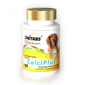 Unitabs Calci Plus с Q10 Витамины для собак, 100 табл.