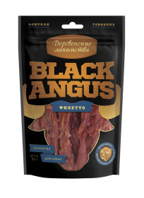 ДЕРЕВЕНСКИЕ ЛАКОМСТВА black angus филетто из говядины для собак, 50г