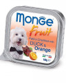Monge Dog Fruit консервы для собак с уткой и апельсином