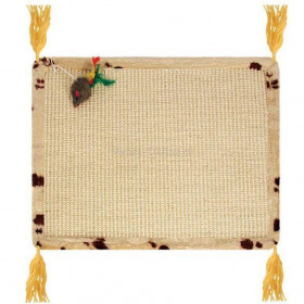 TRIOL Когтеточка-коврик из сизаля с мышкой, размер 45,5х38см