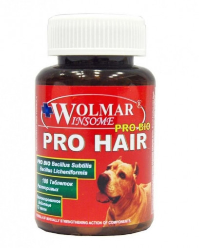 Wolmar Winsome Pro Bio Pro Hair Комплекс для собак для кожи и шерсти, 180 табл.