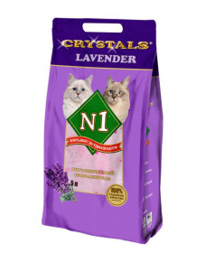CRYSTAL №1 Lavender , наполнитель впитывающий силикагелевый ,лаванда, 5 л