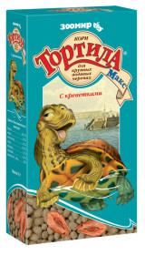 ЗООМИР Тортилла Макс корм для водных черепах с креветками