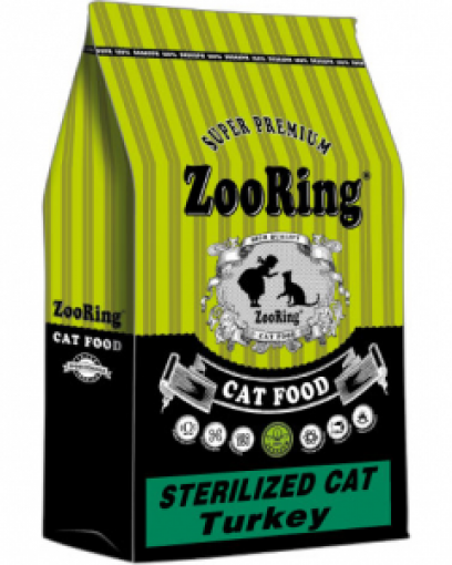 ZooRing Sterilized Cat сухой корм для стерилизованных кошек индейка 