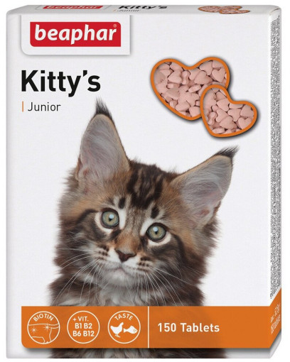 Beaphar Kitty's Junior Витамины для котят, 150 табл.