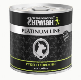 Четвероногий гурман "Platinum Line" влажный корм для собак рубец говяжий в желе