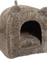 Rosewood Домик "Teady Bear" с ушками, коричневый, размер 40х38х38см