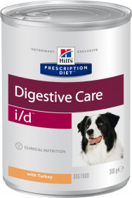 Hill's Prescription Diet I/D Digestive Care влажный корм для собак, расстройства пищеварения и ЖКТ, с индейкой, 360г
