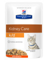 Hill's Prescription Diet K/D Kidney Care влажный корм (пауч) для кошек, хрон.болезнь почек, с курицей, 85г
