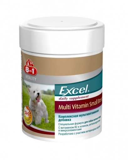 8in1 Excel Small Breed Multi Vitamin Мультивитаминный комплекс для собак мелких пород, 70 табл.