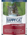 Happy Cat влажный корм для кошек , с кроликом и индейкой в соусе