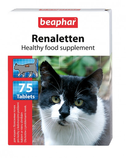 Beaphar Kitty's Renaletten Диетическое лакомство для кошек, 75 табл.