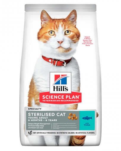 Hill's Science Plan сухой корм для стерилизованных кошек, с тунцом
