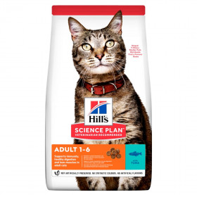 Hill's Science Plan сухой корм для взрослых кошек, с тунцом