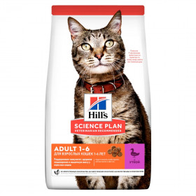 Hill's Science Plan сухой корм для взрослых кошек, с уткой