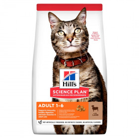 Hill's Science Plan сухой корм для взрослых кошек, с ягненком