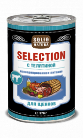 SOLID NATURA Selection консервированный корм для щенков, с телятиной, 970г