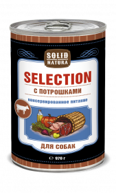SOLID NATURA Selection консервированный корм для собак, с потрошками, 970г