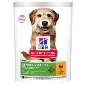 Hill's Science Plan Senior Vitality сухой корм для собак мелких пород старше 7лет, с курицей, 250гр