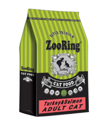 ZooRing Adult Cat сухой корм для кошек Индейка, лосось 1,5кг