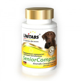 Unitabs Senior Complex с Q10 Витамины для собак старше 7 лет, 100 табл.