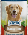 Happy Dog влажный корм для собак, с телятиной и индейкой, 410г